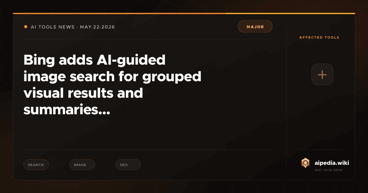 Bing adds AI-guided image search for grouped visual results and ...