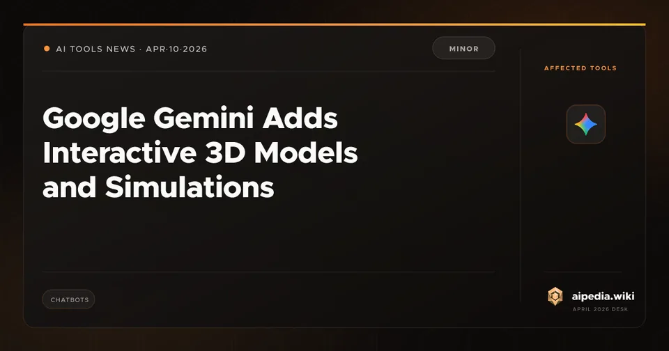 Google Gemini Adds Interactive 3D Models and Simulations