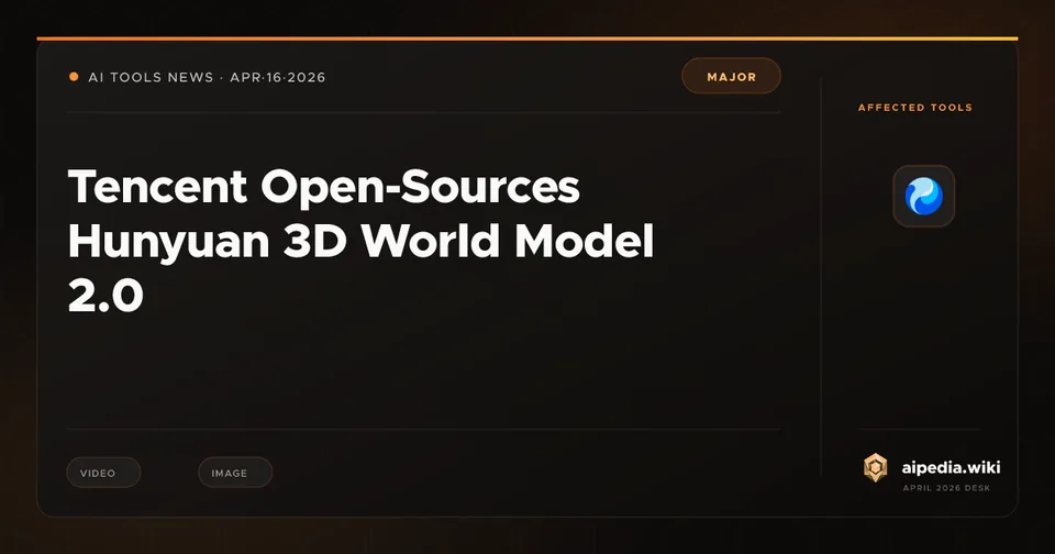 Tencent Open-Sources Hunyuan 3D World Model 2.0