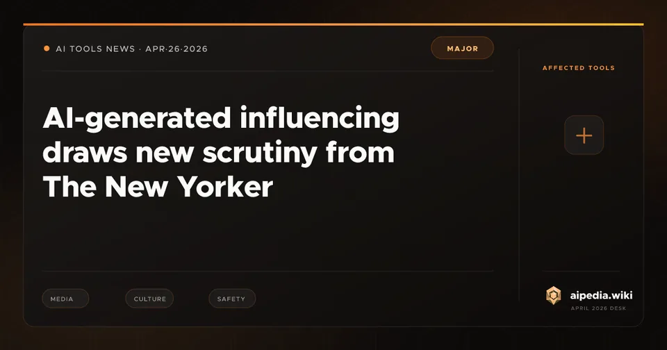 AI-generated influencing draws new scrutiny from The New Yorker