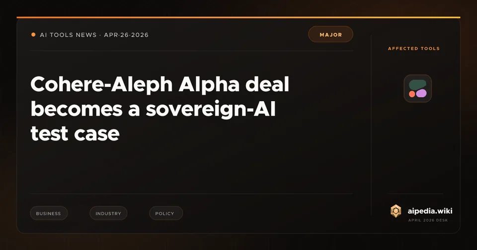 Cohere-Aleph Alpha deal becomes a sovereign-AI test case