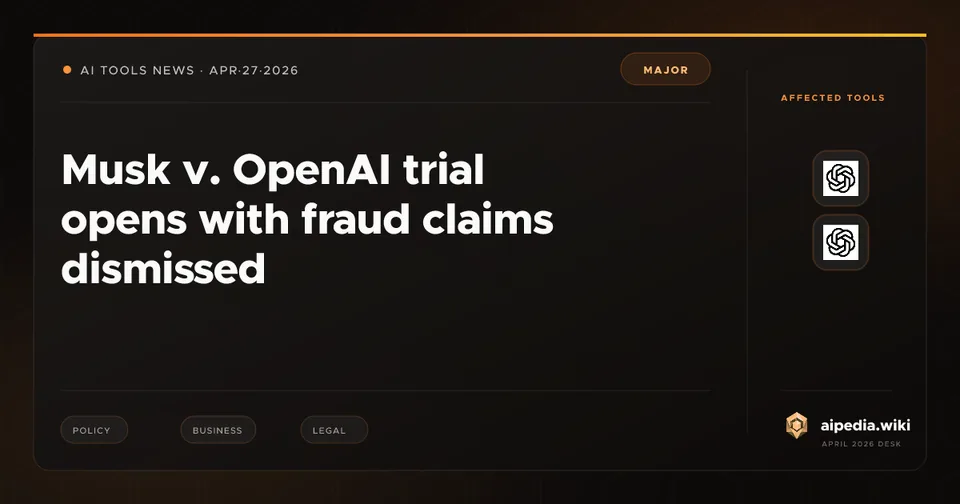 Musk v. OpenAI trial opens with fraud claims dismissed
