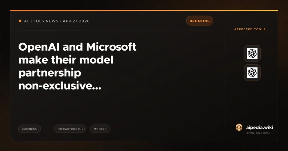 OpenAI and Microsoft make their model partnership non-exclusive