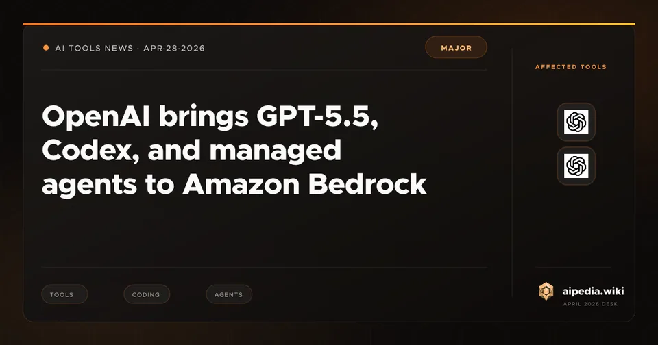 OpenAI brings GPT-5.5, Codex, and managed agents to Amazon Bedrock
