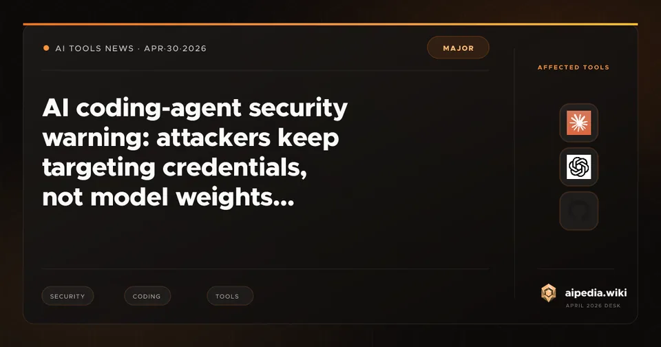 AI coding-agent security warning: attackers keep targeting credentials, not model weights