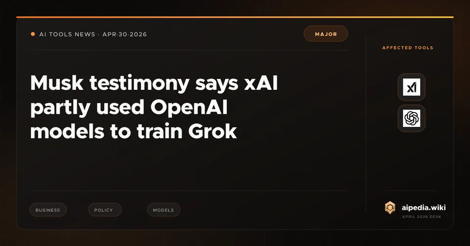 Musk testimony says xAI partly used OpenAI models to train Grok