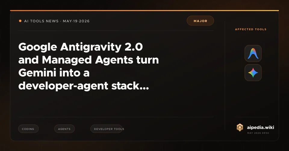 Google Antigravity 2.0 and Managed Agents turn Gemini into a developer-agent stack