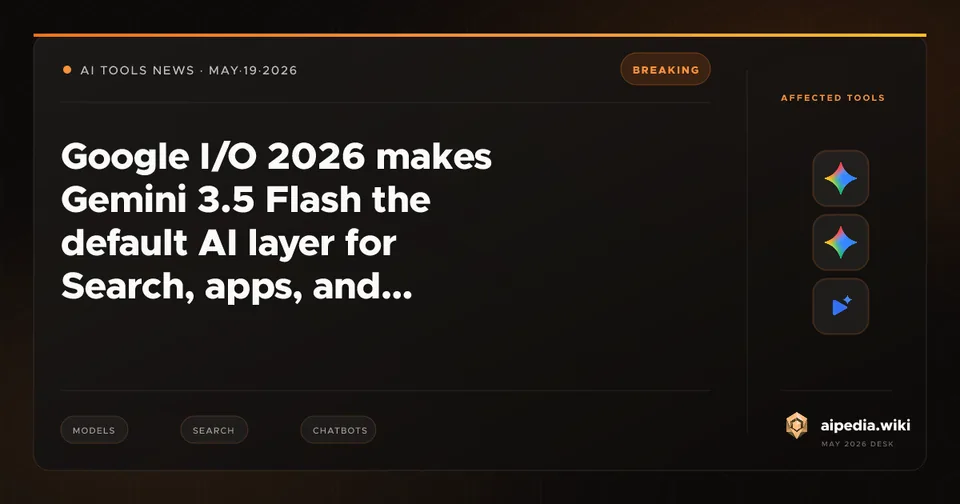 Google I/O 2026 makes Gemini 3.5 Flash the default AI layer for Search, apps, and subscriptions