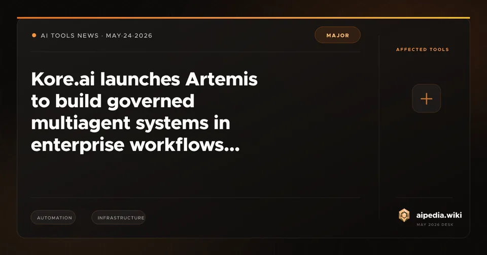 Kore.ai launches Artemis to build governed multiagent systems in enterprise workflows