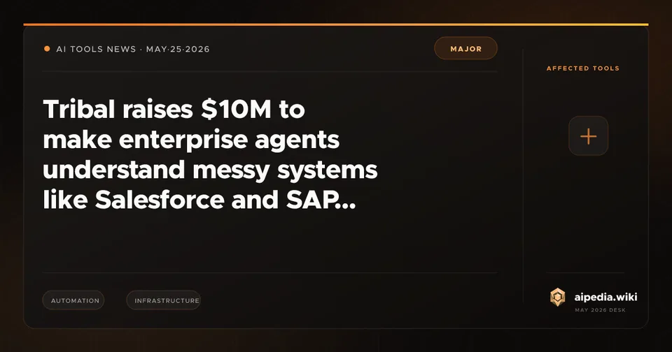 Tribal raises $10M to make enterprise agents understand messy systems like Salesforce and SAP