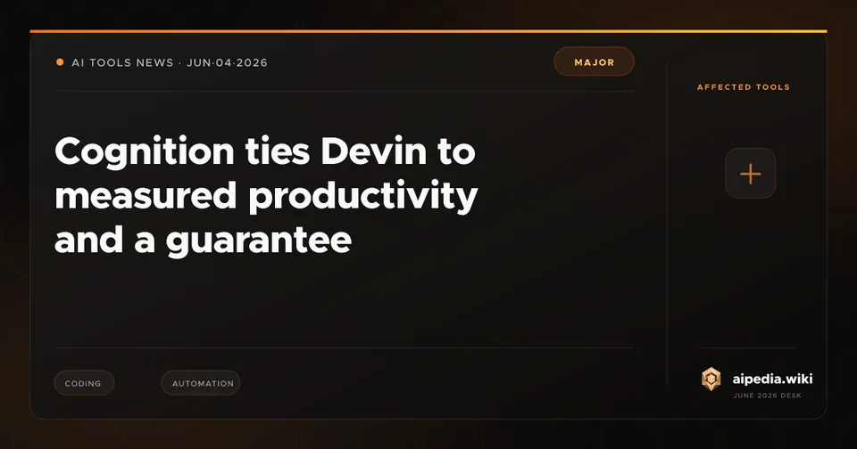 Cognition ties Devin to measured productivity and a guarantee