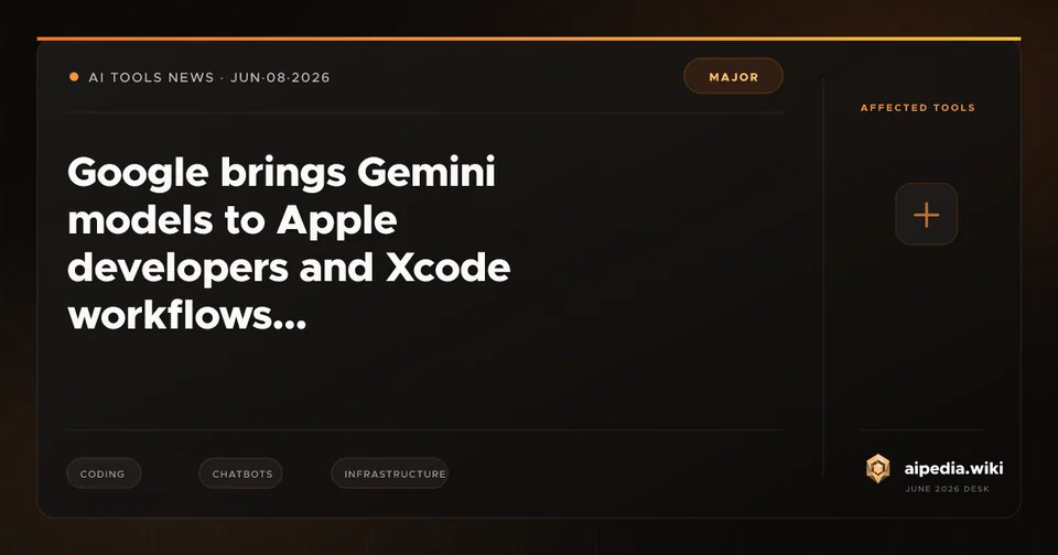 Google brings Gemini models to Apple developers and Xcode workflows