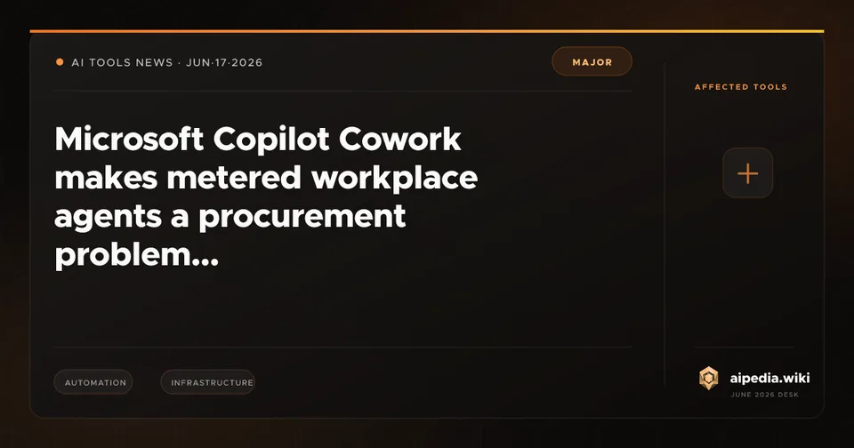 Microsoft Copilot Cowork makes metered workplace agents a procurement problem