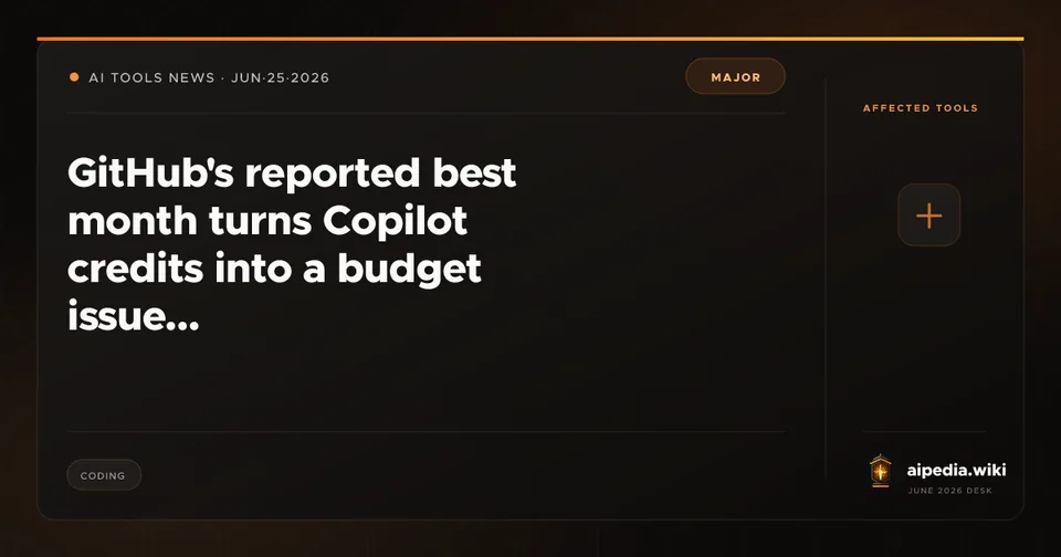 GitHub's reported best month turns Copilot credits into a budget issue