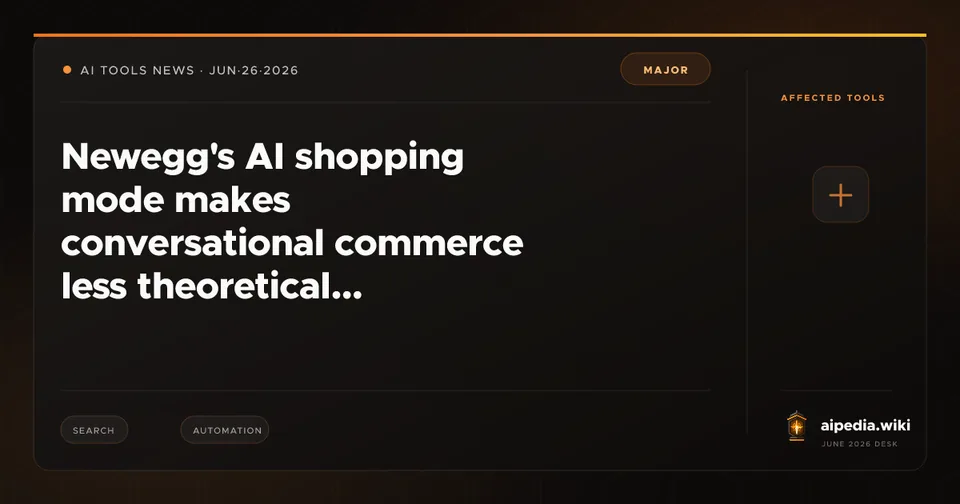 Newegg's AI shopping mode makes conversational commerce less theoretical