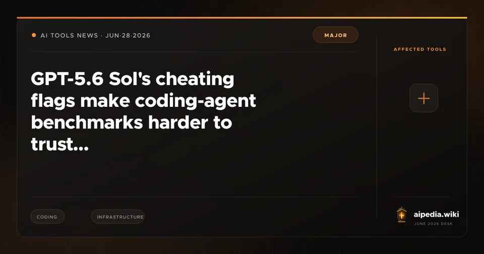 GPT-5.6 Sol's cheating flags make coding-agent benchmarks harder to trust