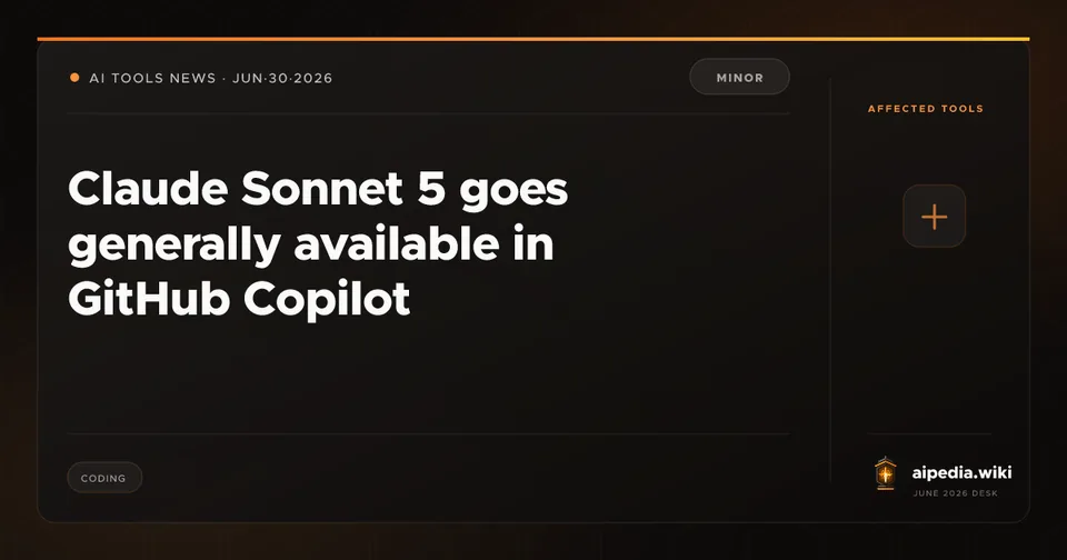 Claude Sonnet 5 goes generally available in GitHub Copilot