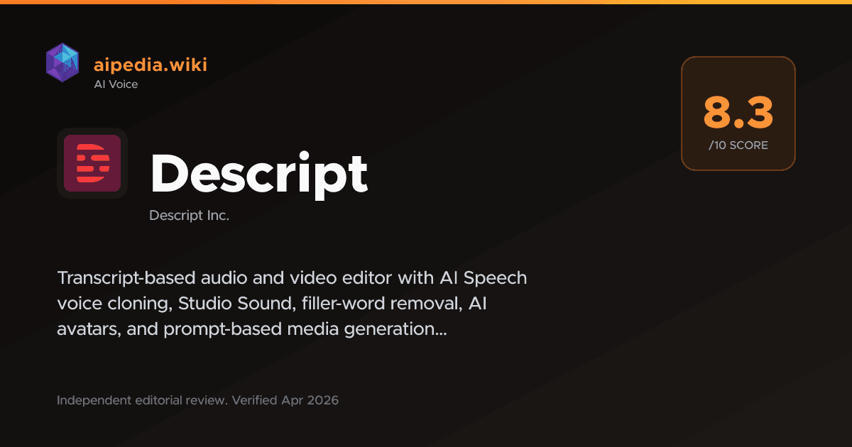 Descript: Features, Pricing & Review (June 2026)