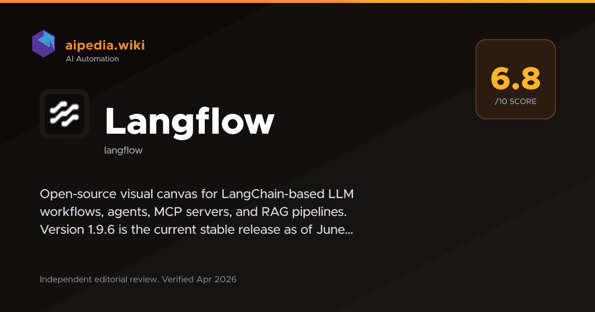Langflow: Features, Pricing & Review (June 2026)