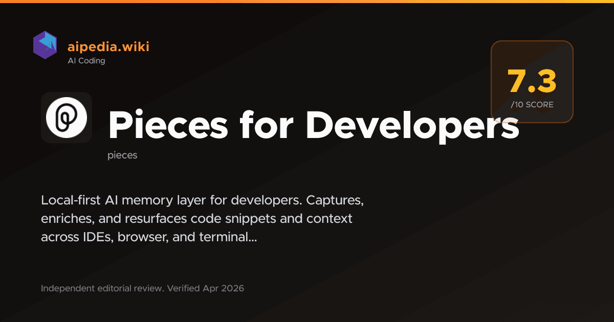 Pieces for Developers: Local AI Memory Review (June 2026)